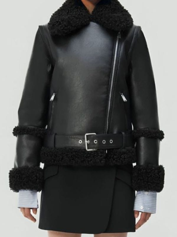 Only Murders In The Building S04 Leather Shearling Jacket