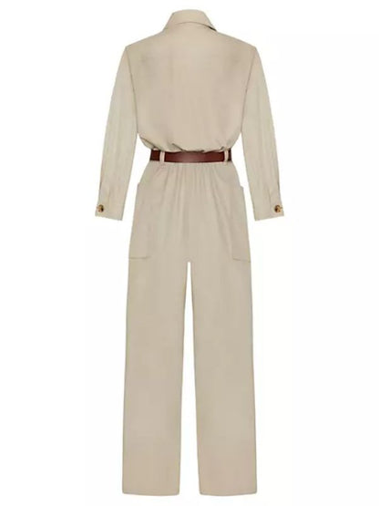 Philippine Leroy-Beaulieu Beige Jumpsuit