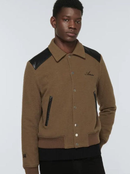 Power Book II Ghost S03 Brown Varsity Jacket