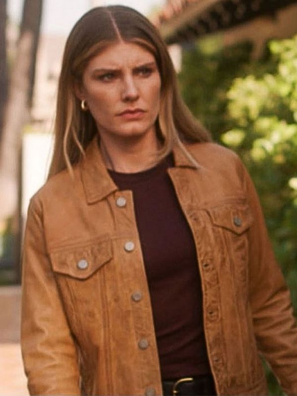 Quantum Leap Caitlin Bassett Brown Leather Jacket