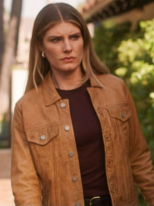 Quantum Leap Caitlin Bassett Brown Leather Jacket