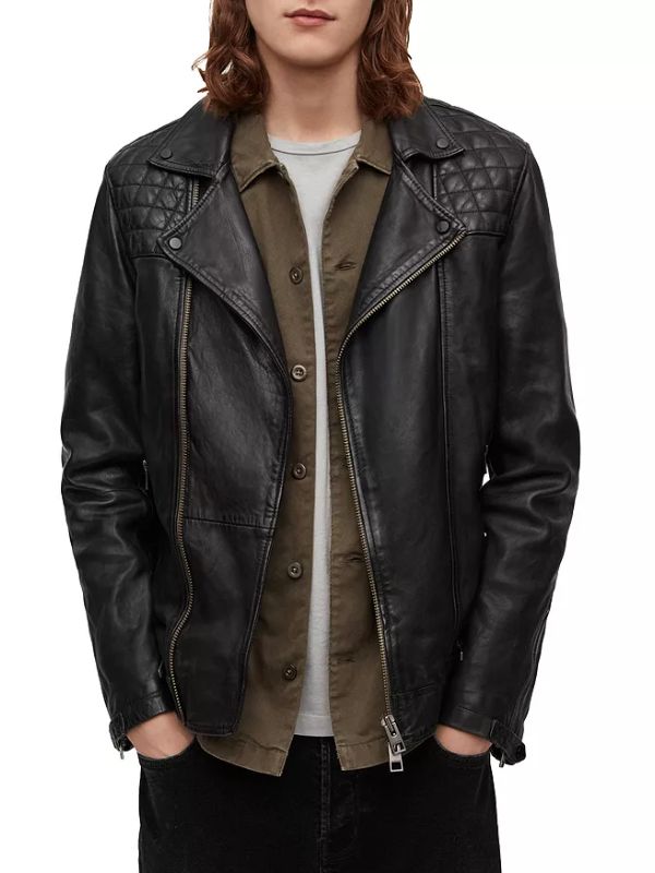 Ruby Stokes Black Quilted Leather Jacket