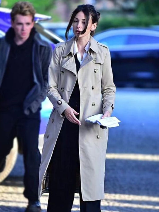 Fool Me Once S01 Maya Stern Beige Trench Coat