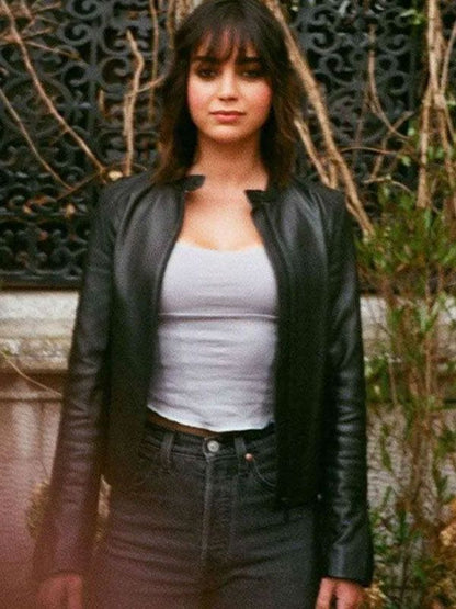 Abigail Melissa Barrera Black Leather Jacket