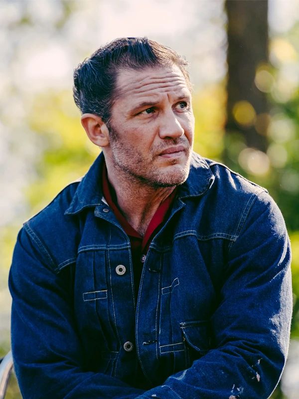 Tom Hardy The Bikeriders Blue Denim Jacket