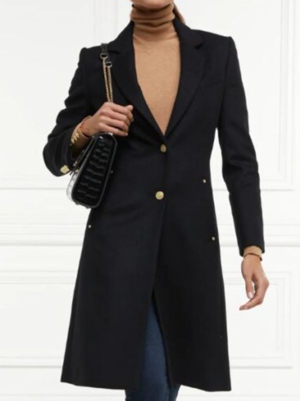 Fool Me Once S01 Maya Stern Black Long Coat