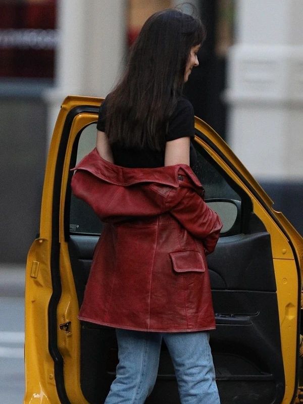 Dakota Johnson Madame Web Leather Coat