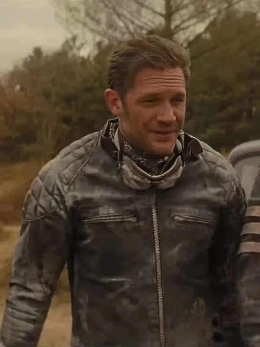 The Bikeriders Tom Hardy Quilted Leather Jacket