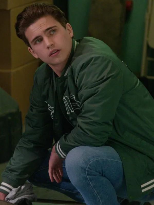 Robby Keene Cobra Kai S04 Green Bomber Jacket