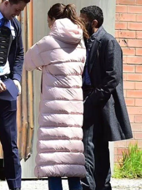 Fool Me Once S01 Maya Stern Pink Puffer Coat 