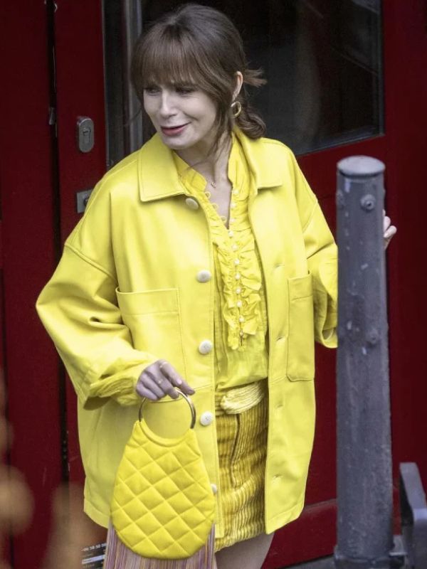 Emily In Paris Season 4 Emily Cooper Yellow Jacket