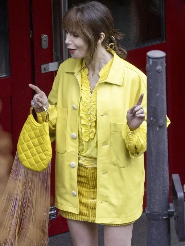 Emily In Paris Season 4 Emily Cooper Yellow Jacket