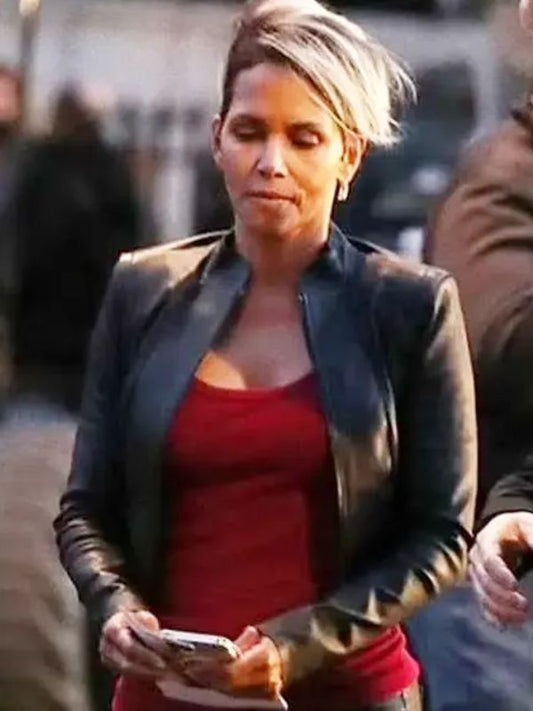 The Union 2024 Halle Berry Black Leather Jacket