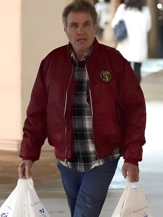 John Kreese Cobra Kai Red Bomber Jacket