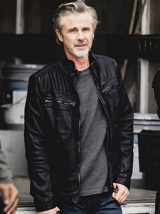 Sam Trammell 72 Hours 2024 Black Jacket