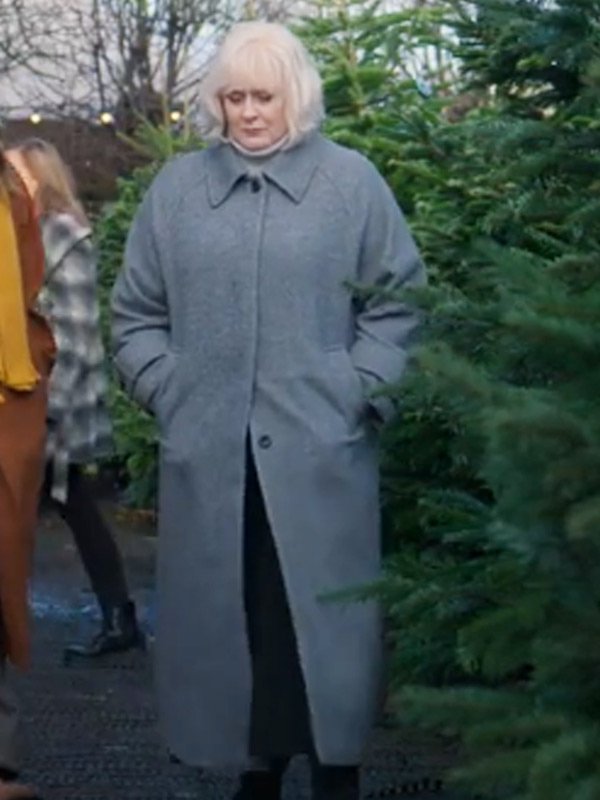 Sarah Lancashire Black Doves S01 Grey Coat