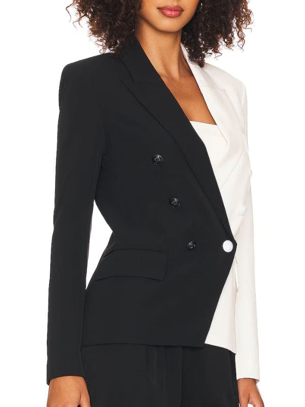 Selling Sunset Bre Tiesi Black and White Blazer