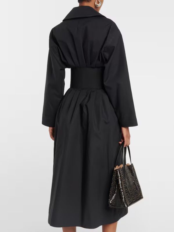 Selling Sunset S08 Black Trench Coat