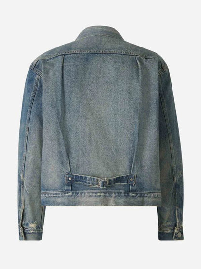 Shrinking Luke Tennie Blue Denim Jacket