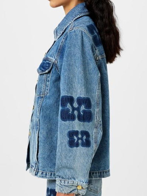 Shrinking S02 Patch Blue Denim Jacket