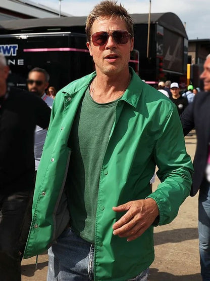 F1 Grand Prix Brad Pitt Green Jacket