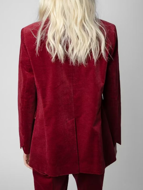 Superman and Lois S03 Red Velvet Blazer