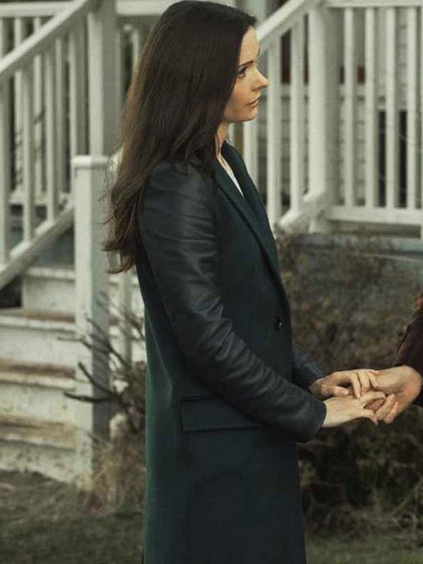 Superman and Lois S04 Black Leather Sleeve Coat