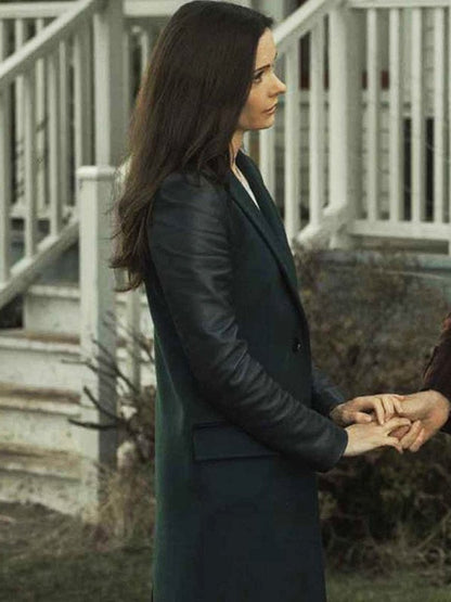 Superman and Lois S04 Black Leather Sleeve Coat