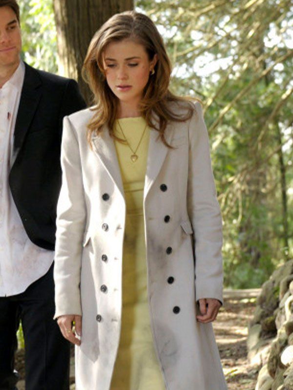 Supernatural Violet Durant White Trench Coat