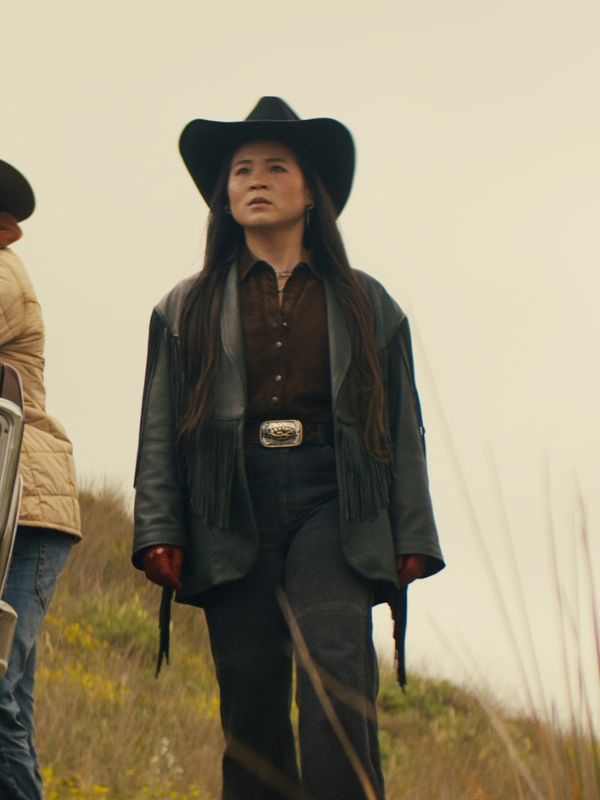 Sweet Tooth Kelly Marie Tran Black Fringe Leather Jacket