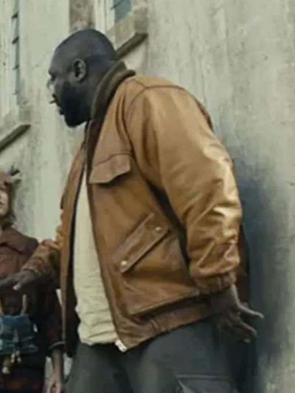 Sweet Tooth S02 Nonso Anozie Brown Bomber Jacket