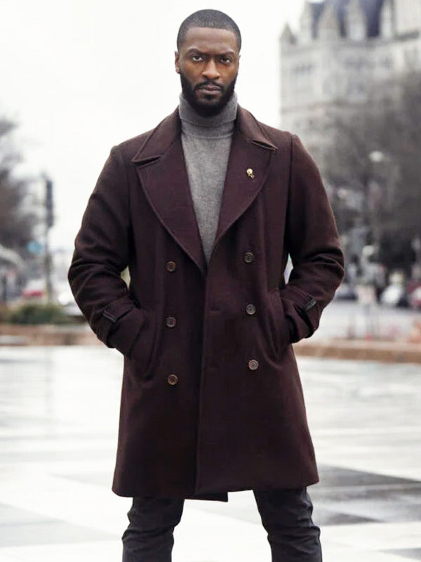 Cross S01 Aldis Hodge Brown Coat