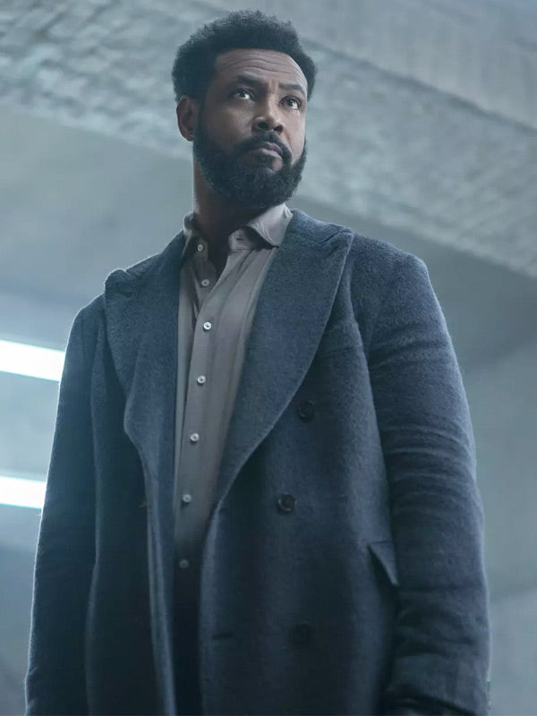 Isaiah Mustafa Cross S01 Grey Coat