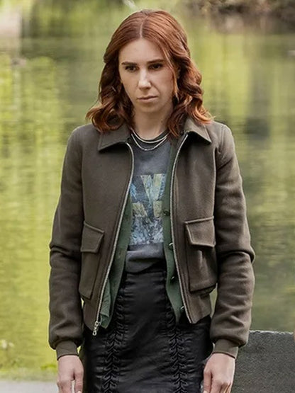 Zosia Mamet Laid S01 Green Jacket