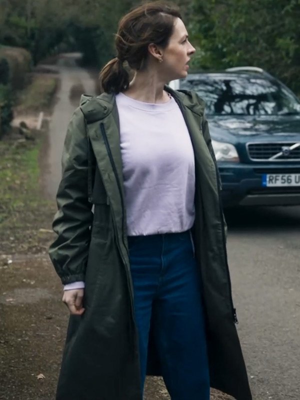 Jessica Raine The Devil’s Hour 2024 Green Coat