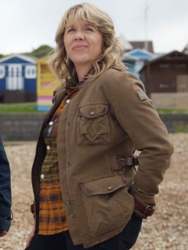 Whitstable Pearl Kerry Godliman Brown Jacket