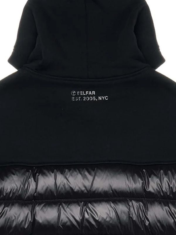 Telfar Black Puffer Coat Jacket