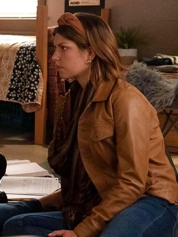 Tell Me Lies Catherine Missal Brown Leather Jacket