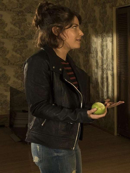 The Good Doctor Paige Spara Black Leather Jacket