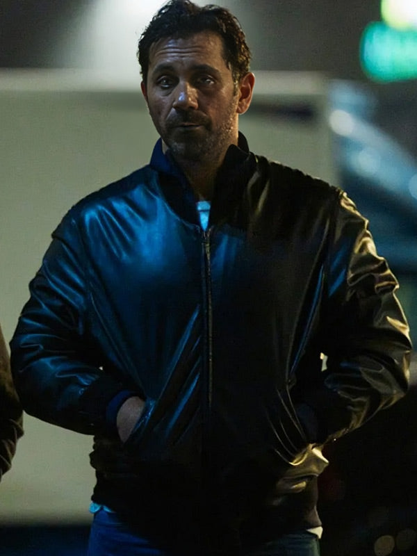 The Helicopter Heist Rami Black Leather Jacket