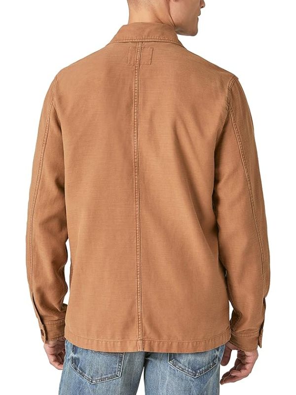 Lucky Brand Men's Slub Twill Military Jacket