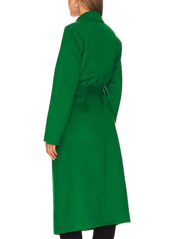 The Equalizer S04 Green Belted Long Coat