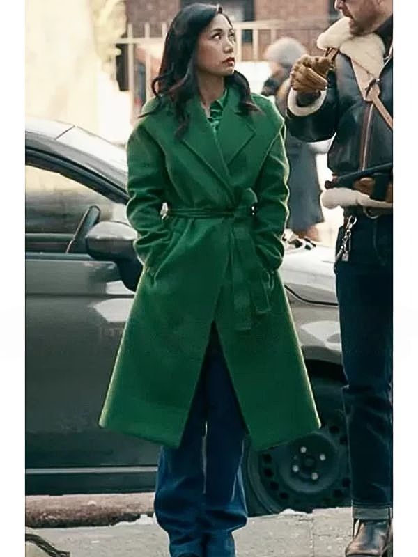 The Equalizer S04 Melody Bayani Green Coat