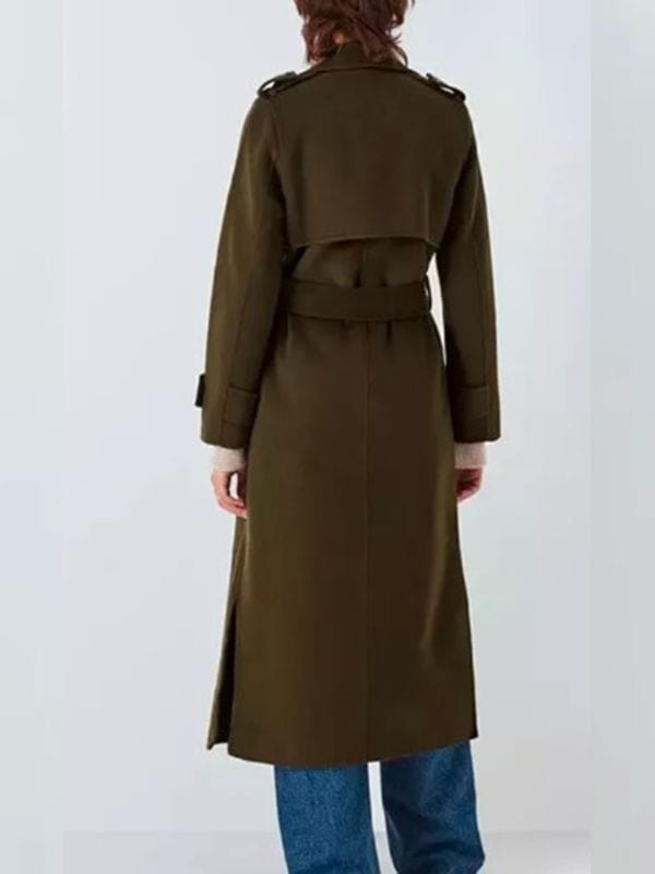 The Jetty 2024 Jenna Coleman Green Trench Coat