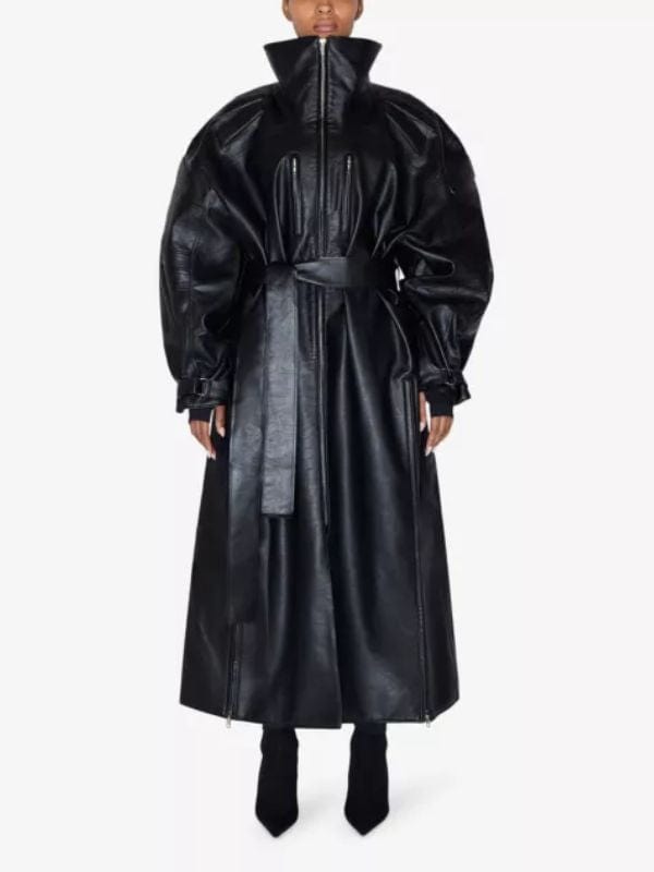 The Kardashians S05 Kris Jenner Trench Coat Black