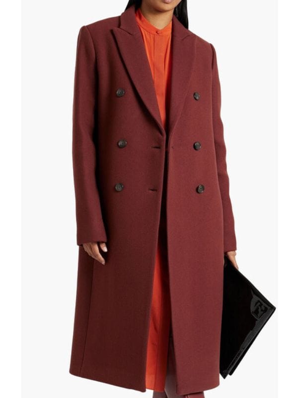The Night Agent S02 Amanda Warren Maroon Coat