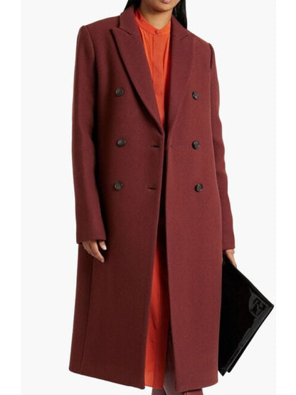 The Night Agent S02 Amanda Warren Maroon Coat