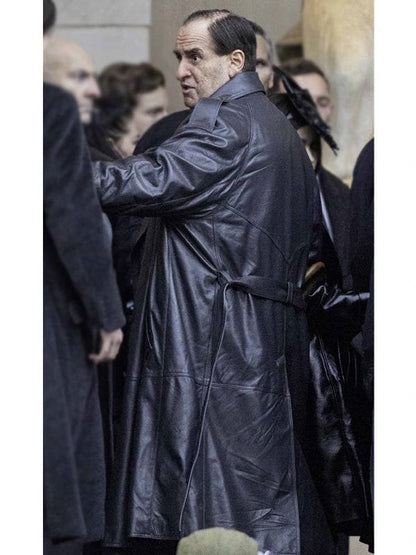The Penguin 2024 Colin Farrell Black Leather Coat