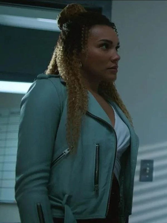 The Umbrella Academy Allison Hargreeves Grey Leather Jacket
