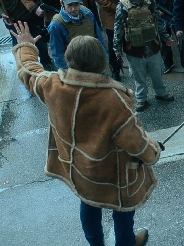 The Umbrella Academy S04 Shearling Brown Leather Coat